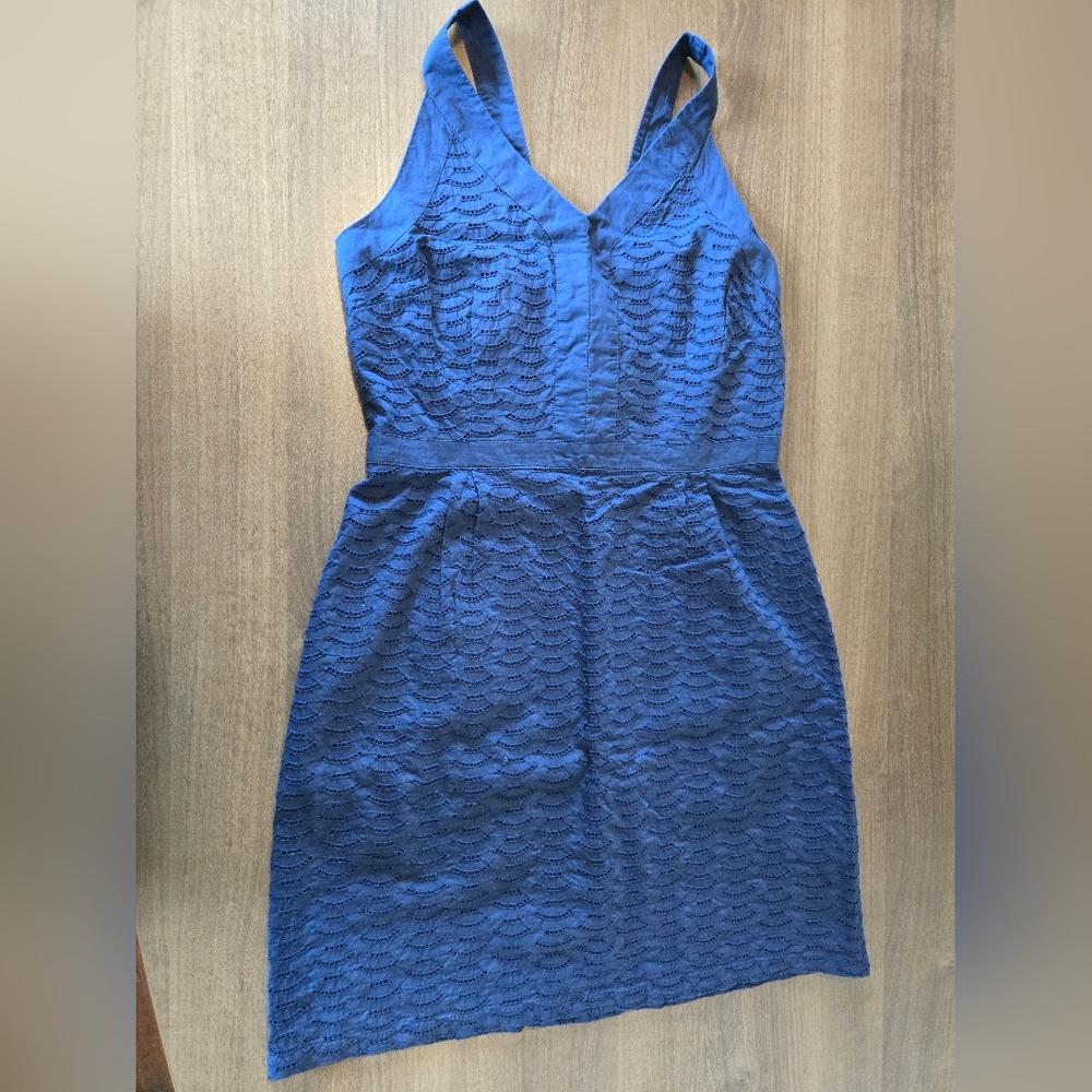 Old Navy Eyelet Dress - Navy - Size 10